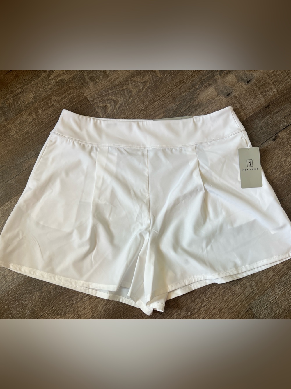PGA Tour Apparel Pull On Tummy Control 4" Golf Shorts-Size Small